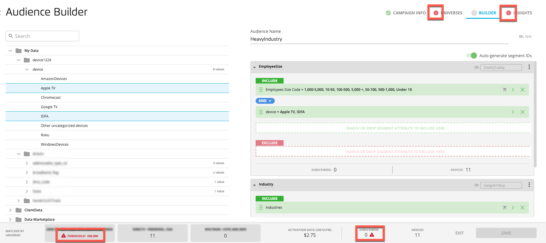 Select Build an Audience segment thresholds not met.jpg