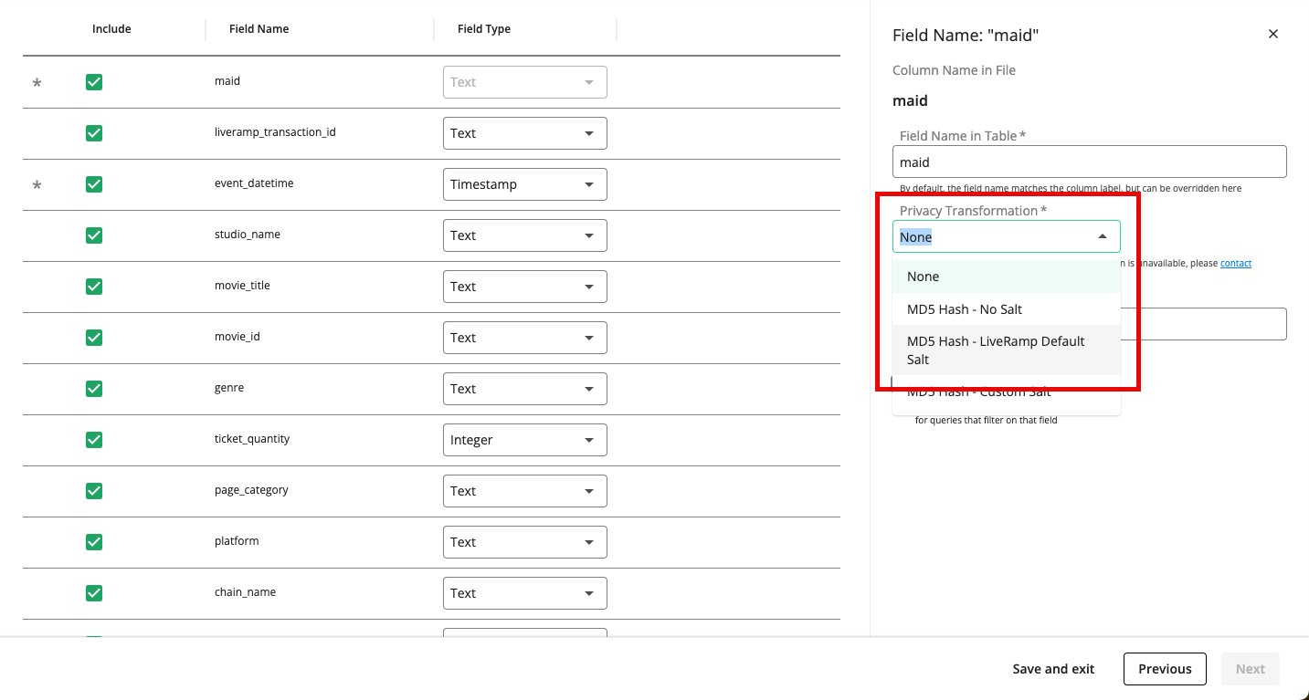 DCP-Create_Table_for_AE-Map_Fields-Privacy_Transformation_dropdown.png