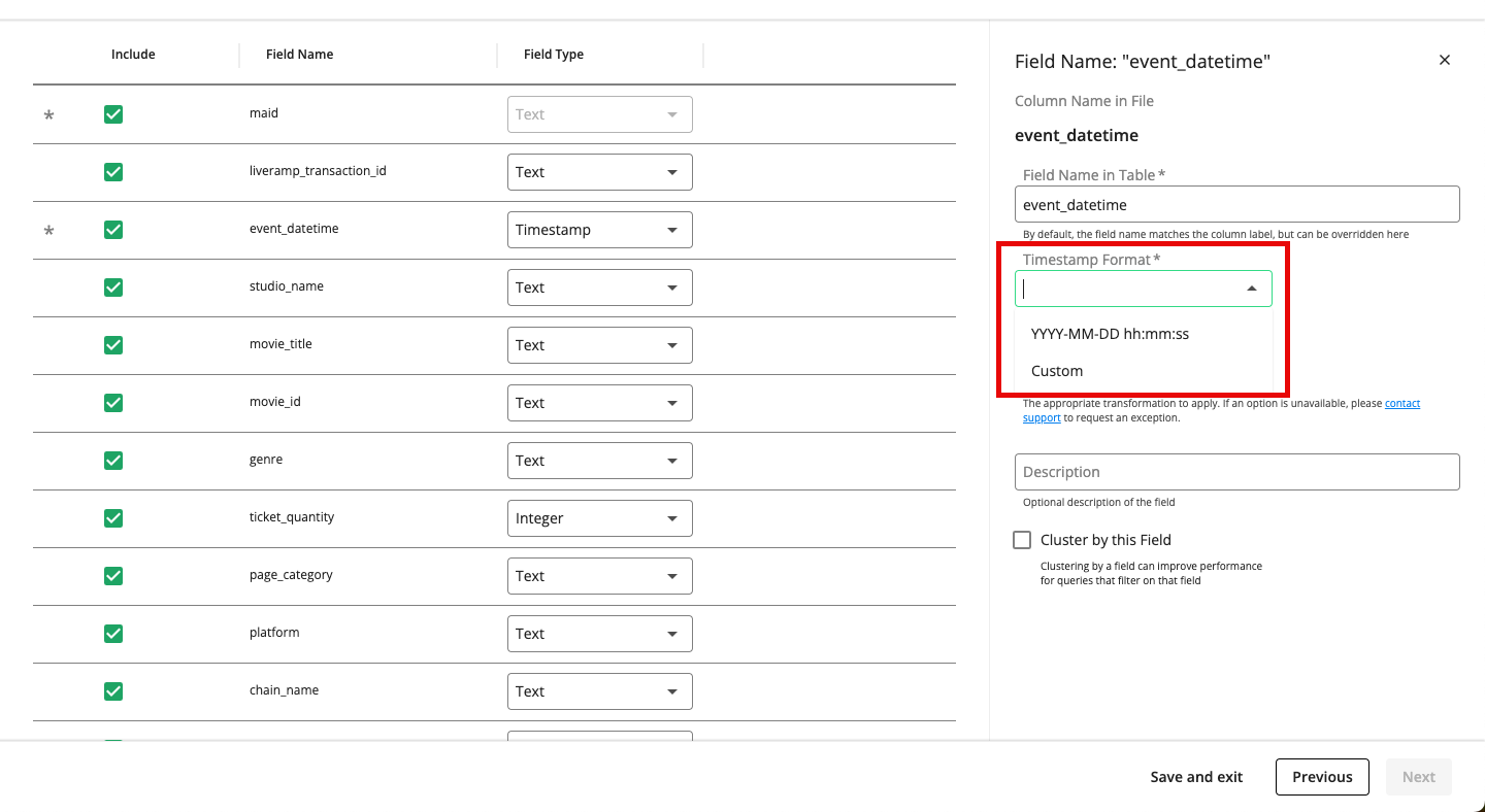 DCP-Create_Table_for_AE-Map_Fields-Timestamp_Format_dropdown.png