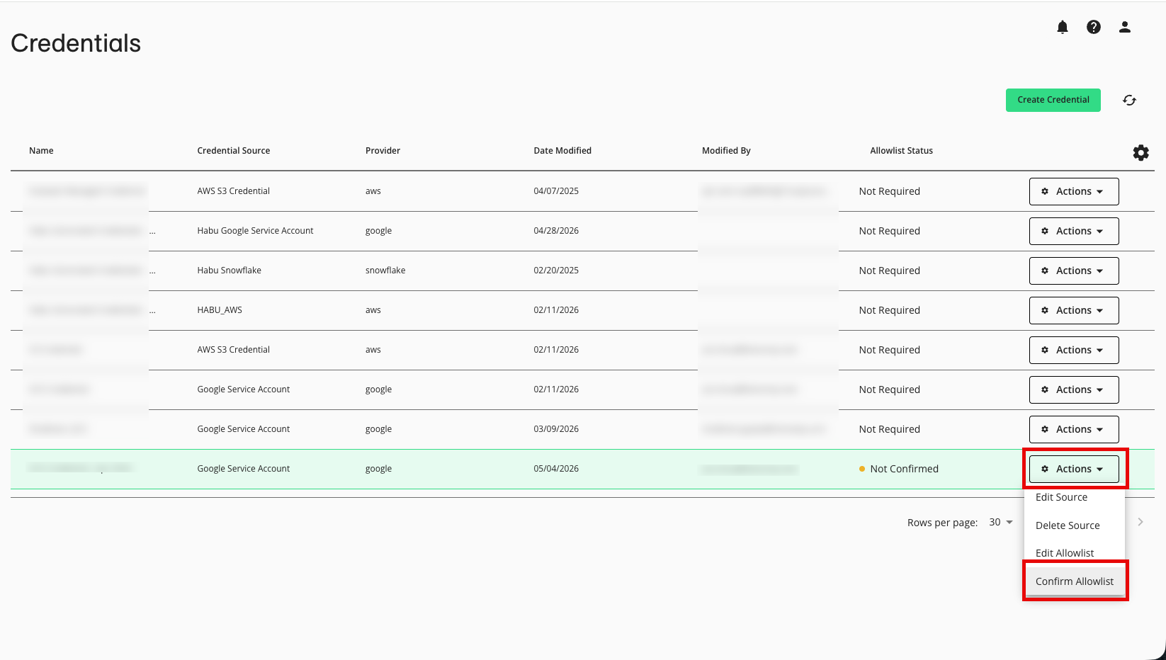 LCR-Manage_Credentials-Confirm_Allowlist_menu_selection.png