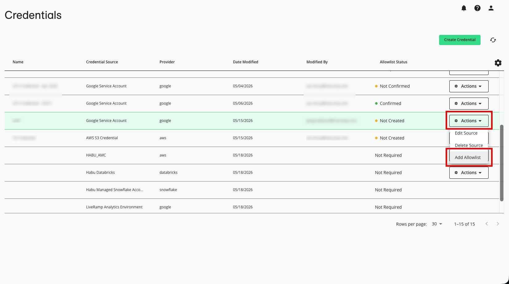 LCR-Manage_Credentials-Add_Allowlist_menu_selection.png