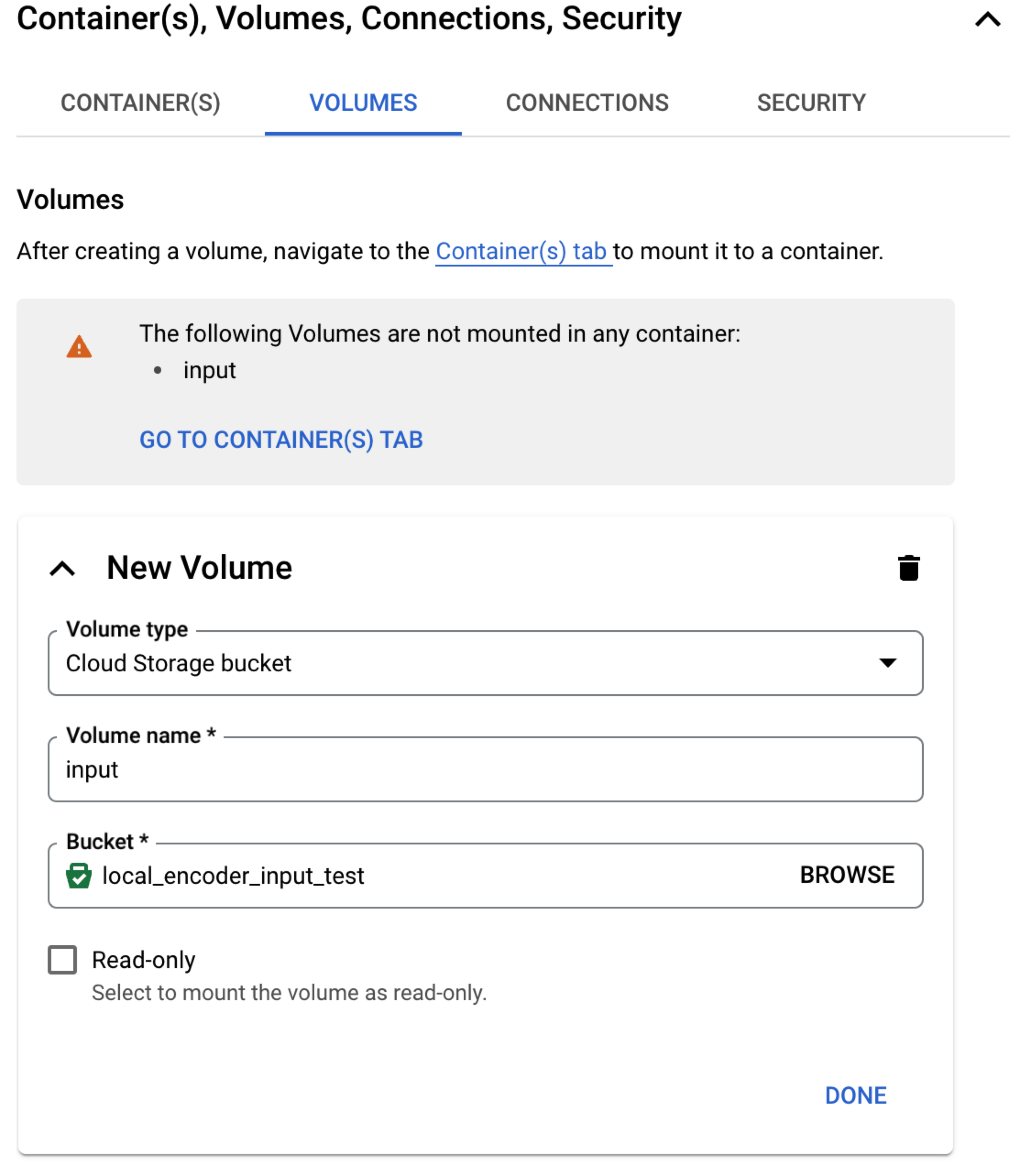 I-Run_Local_Encoder_Cloud_Run-Volumes_screen.png